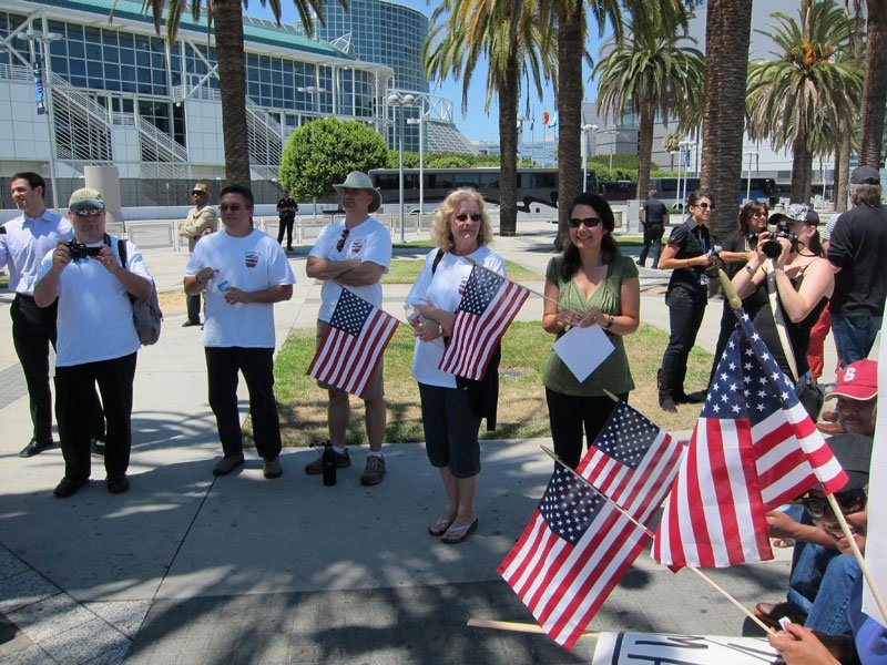 Tea Party Protest the NAACP in Los Angeles – Little Talk about Fiscal Issues