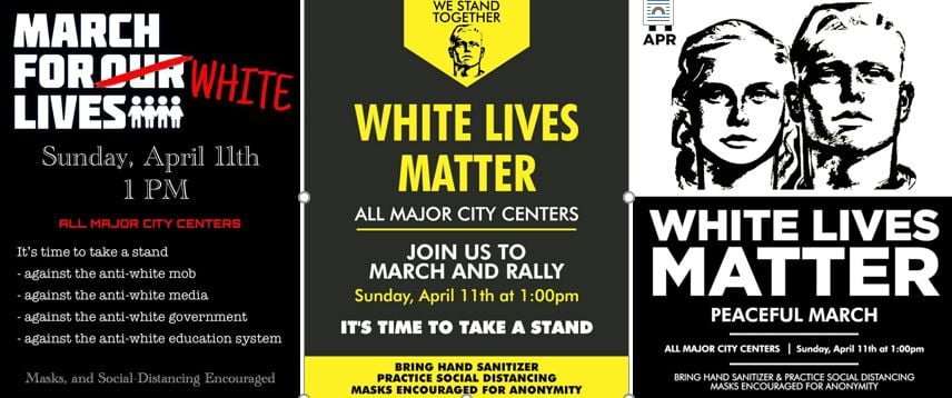 “White Lives Matter” Marches Announced, Attracting White Nationalists and Antisemites