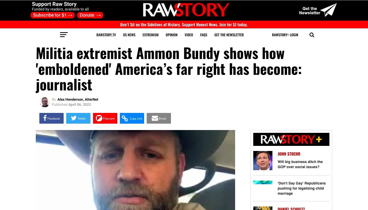 IREHR In Raw Story: “Militia Extremist Ammon Bundy Shows How ...